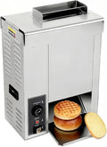 YXYLJOZ Brotbackautomaten, 2000 W, Edelstahl, Schwarz, Burgerbrötchen-Toaster/, gewerblicher vertikaler Kettenröster Toaster/Automatischer