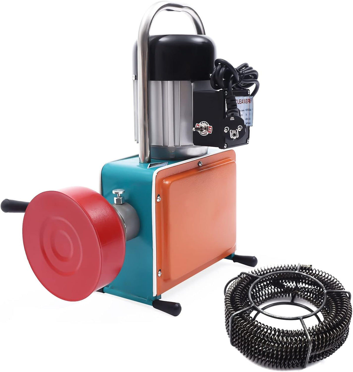 MIIWWOWO Rohrreinigungswellen, 1000 W, Eisen, Schwarz, Rohrreinigungsmaschine Kanalreinigungsmaschine, Abfluss Reinigen Gerät für Innenräumen