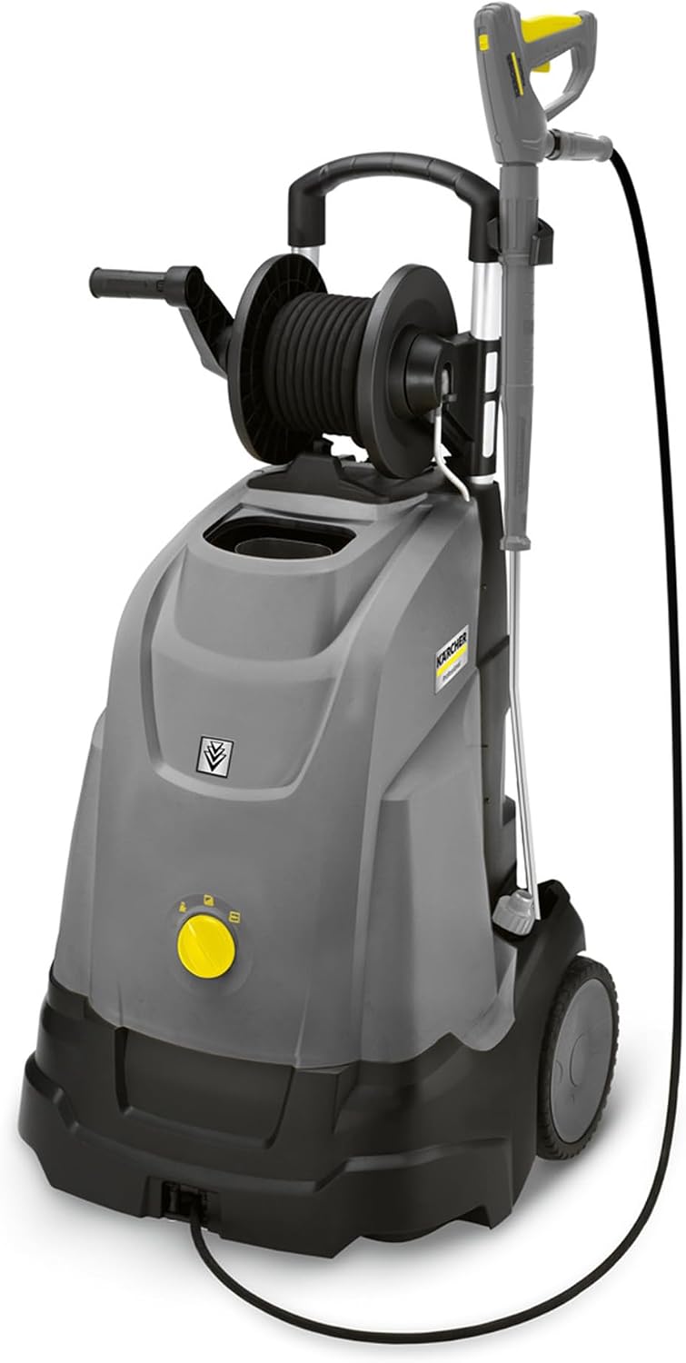 KÄRCHER Hochdruckreiniger, 110 bar, 67,4 kg, 450 l, 15 m, Schwarz, Heißwasser- HDS 5/11 UX, max. 80 °C, Arbeitsdruck