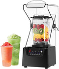 DPDZSW Standmixer, 2000 ml, 2200 W, 2200 W, 2 L, Schwarz, Mixer Hochleistungsmixer, Selbstreinigungsfunktion, Behälter