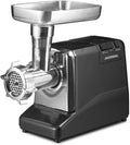 GASTROBACK Fleischwölfe, Silber/Schwarz, #41402 Fleischwolf Pro, 1.000 Watt, Kreuzmesser, Frontblende Edelstahl