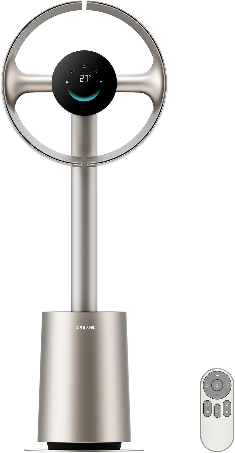 dreame Standventilatoren, Weiß, MF10 Rotorloser Ventilator, 270°-Luftzirkulation im gesamten Raum