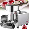 ByBoDi Elektrische Getreidemühlen, 150 kg, 450 W, Silber, Elektrische Tomatenpassiermaschine, Saucenbereiter, Gehäuse aus Edelstahl 304