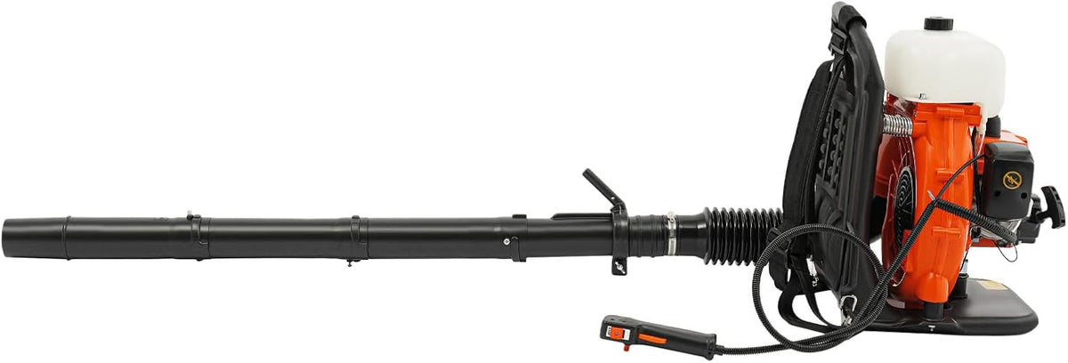 HOMEONENIC Laubbläser, 2.135 kW, 44 cm, Kunststoff, Aluminium, Braun, Schneebläser 2-Stroke 41.5cc 7500rpm gebläse 165 * 29 *