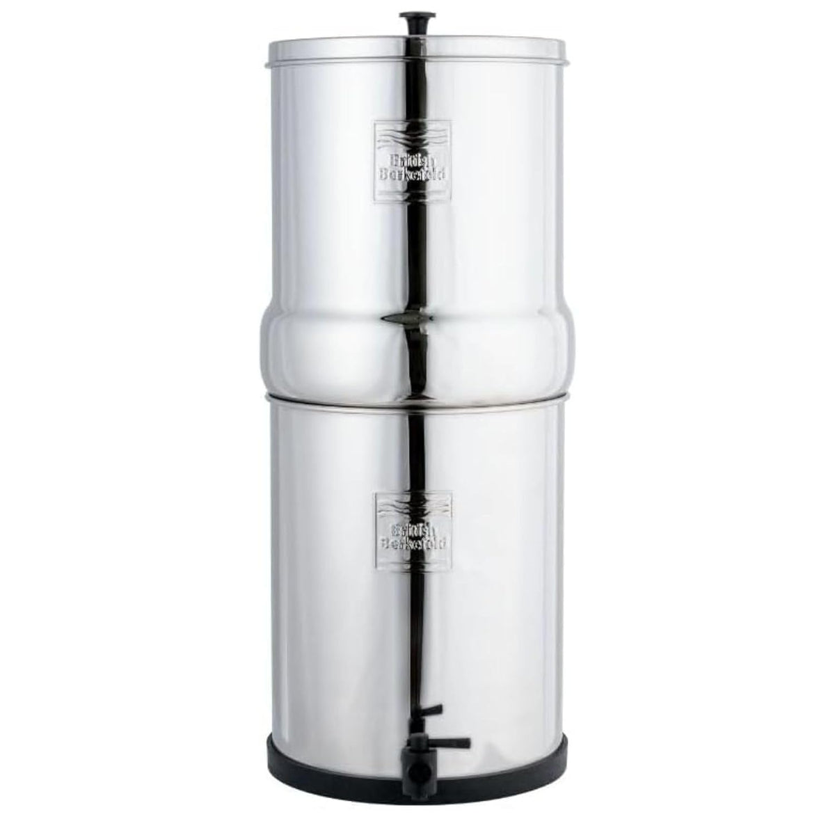 DOULTON Wasserfilter & Enthärter, 12 L, Silber, British Berkefeld Edelstahl-Schwerkraft-Wasserfiltersystem, Mit 2 Ultra Sterasyl-Kartuschen