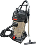 DeTec. Nass-,Trockensauger für Werkstätten, 3000 W, 100 L, Schwarz, Industriesauger Nass-Trockensauger 3 Motoren