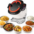 ErShangMao Universalzerkleinerer, 2000 W, 6 l, Grau, Gewerbliche Küchenmaschine, Automatische Kochmaschine, Automatischer Wok-Roboter
