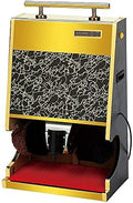 YANYUESHOP Schuhputzsets, 51 x 49 x 32 cm, Edelstahlplatte, Grau, Doppelmotor, Sohlenreinigung