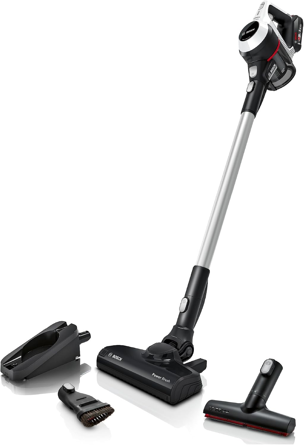 Bosch Staubsauger, Weiß, Akku- Unlimited 6 BCS611AM, kabelloser Hand, beutellos, leicht, Hygiene-Filter, 10 Jahre Motorgarantie