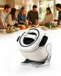 forplubossmmp Küchenmaschinen, Rührgeräte & Mixer, 2000w, 6l, Grau, Automatische Kochmaschine, Trommel-Kocher Mit 360° Rotation