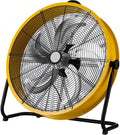Hochgeschwindigkeits Gewächshaus, Weiß, Industrie-Trommelventilator, 3 Geschwindigkeiten, robuster Metall-Luftzirkulator für Lager