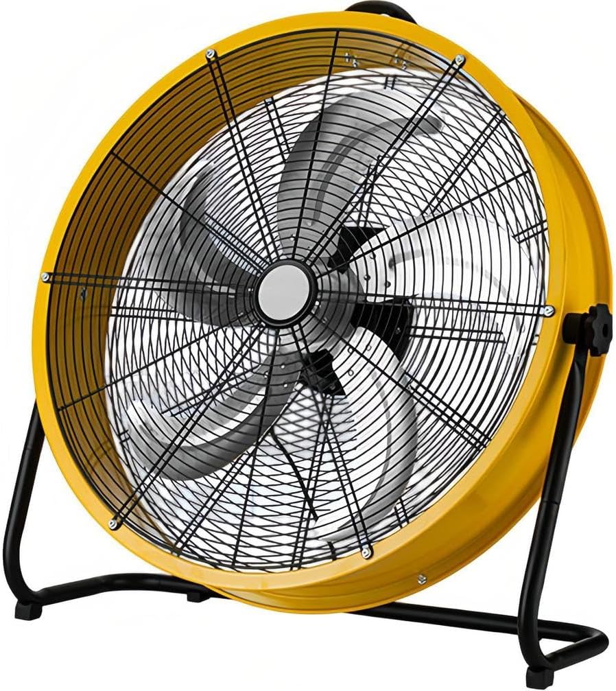 Hochgeschwindigkeits Gewächshaus, Weiß, Industrie-Trommelventilator, 3 Geschwindigkeiten, robuster Metall-Luftzirkulator für Lager