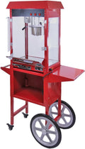 KuKoo Popcorn-Maschinen, Rot, Retro Popcornmaschine Popcorn Maker Party Popcornautomat