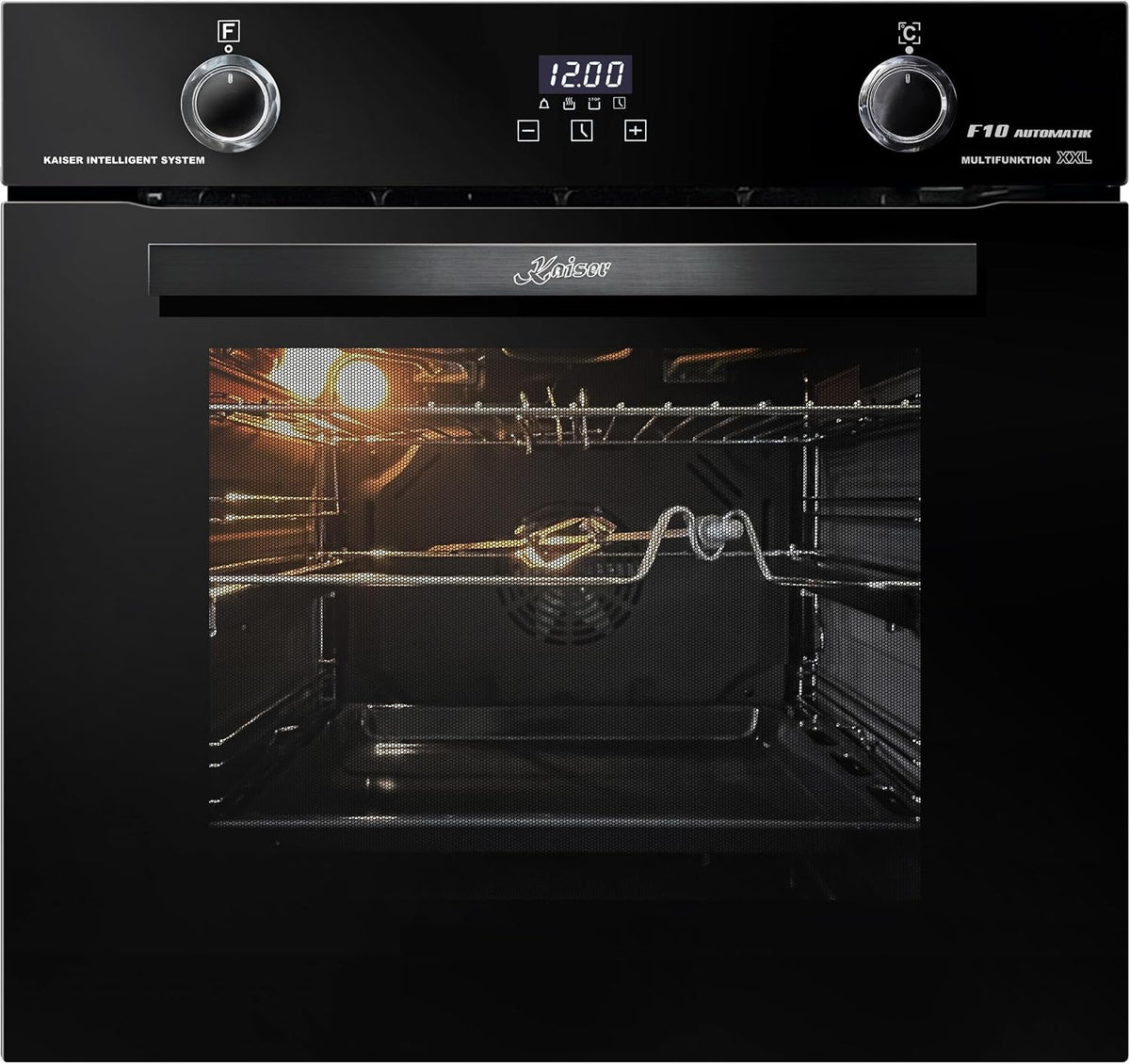 Kaiser Backofen, 60 cm, 79 L, Schwarz, EH 6367 Exklusiver Einbau in Energieeffizienzklasse A, Heißluftsystem, Infrarotgrill