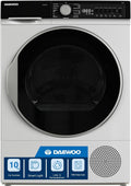 Daewoo Wärmepumpentrockner, 10 kg, Weiß, TD-C0GG1WD0-DE, LED-Display & DrumLight, Knitterschutz, 15 Programme inkl. BabyCare & Sport