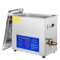 MNMIOIO Labor-Reinigungsartikel, 200 W, 6 L, Silber, Ultraschallreinigungsgerät, Ultraschallreiniger Schmuckreiniger Heizung Timer Tank