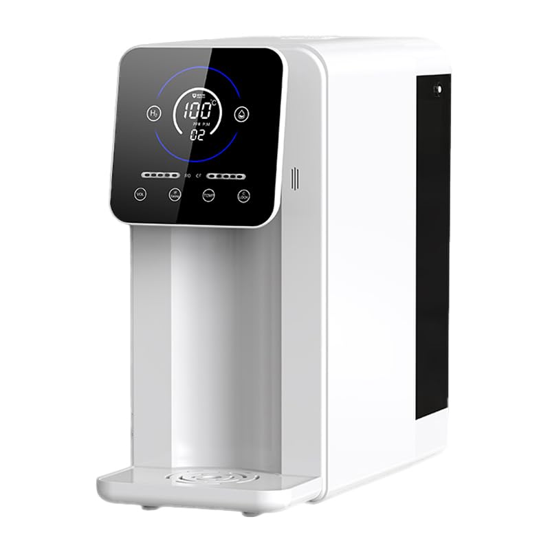 VIESTA Wasseraufbereiter, 1,3 L, Grau, ® CT110 Tisch Umkehrosmoseanlage mit UV, 75G RO mit Tank, Display und schneller Wasserabgabe