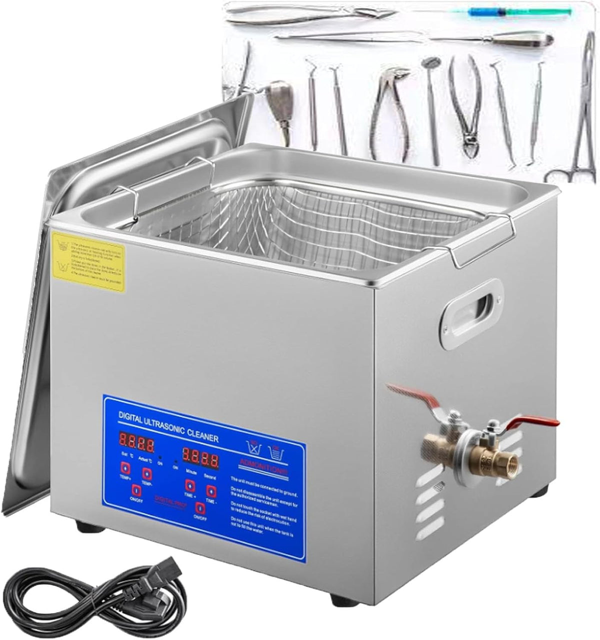 ylpddmm Reinigung & Pflege, 10 L, 14 L, 15 L, 22 L, Schwarz, 4 L/6 L/ / / / /30 L Ultraschallgerät, Digitale Heizung Timer Schmuckreinigung