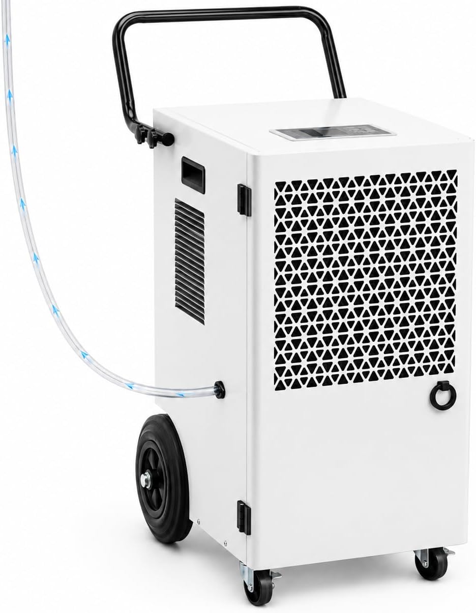 megonia Luftentfeuchter, 120 L, 300m, 600m, Weiß, /Tag Kompressor Elektrischer : Raumentfeuchter Keller