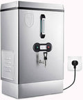 WOTZOV Warmwasserspeicher, Schwarz, Gewerblicher Wasserkocher, Heißwasserspender Mit Wasserhahn, Doppelfiltration Und Automatischer Nachfüllung