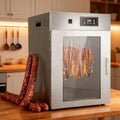 moupeaktain Reifeschrank, 7,5 kg, 800 W, 7.5 kg, Edelstahl, Silber, Gewerblicher Dry Aged Mit 360°-Drehfunktion