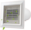 UNNS Monitor, 30x30CM, Abs Plastik, Weiß, Abluftventilator Badezimmer Deckenlüftungsventilation, Size : )