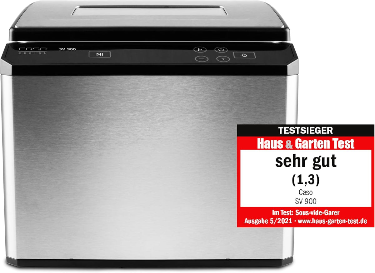 Caso Sous-Vide Garer, Schwarz, SV 900 - Sous Vide Center, Temperatur 30-90°C