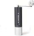 AeroPress Manuelle Kaffeemühlen, Schwarz/Silber, Manuelle Kaffeemühle - Tragbare Handmühle mit, 60 Mahlgradeinstellungen