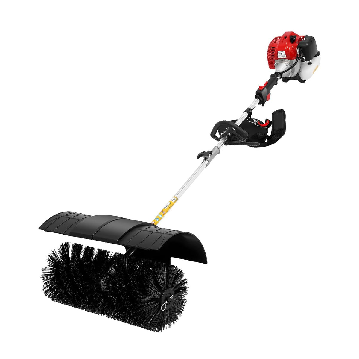 TAPMING Schneefräse, 1,7 KW, PA6, Nylon, Schwarz, Kehrmaschine Benzin 52cc Kehrmaschine 2-Takt Motorbesen