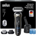 Braun Elektrorasierer, Braun/Gold, Rasierer Herren Elektrisch Series 7, 72-C7650cc, Gold, Kabelloser, Barttrimmer