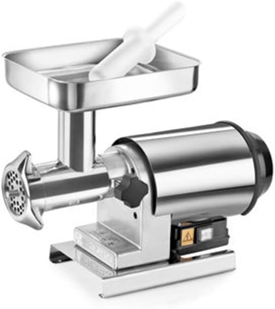 TRE SPADE Fleischwölfe, Silber, Elektrischer Fleischwolf TC-22 Inox / 80
