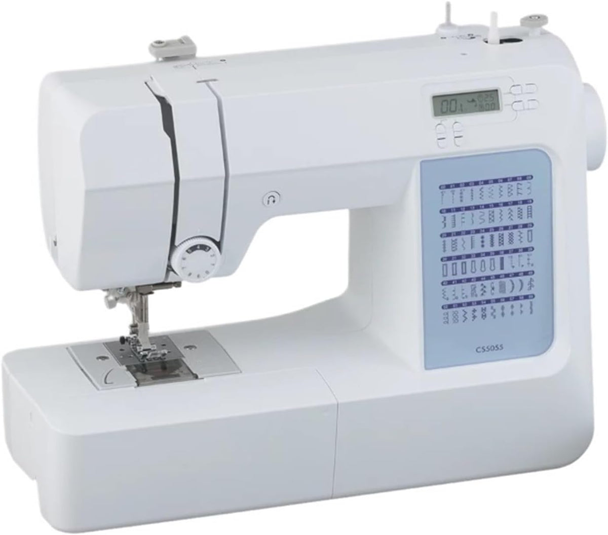 SMTYXS Elektronisch gesteuerte Nähmaschinen, Schwarz, CS5055 Computernähmaschine Mit 60 Integrierten Stichen