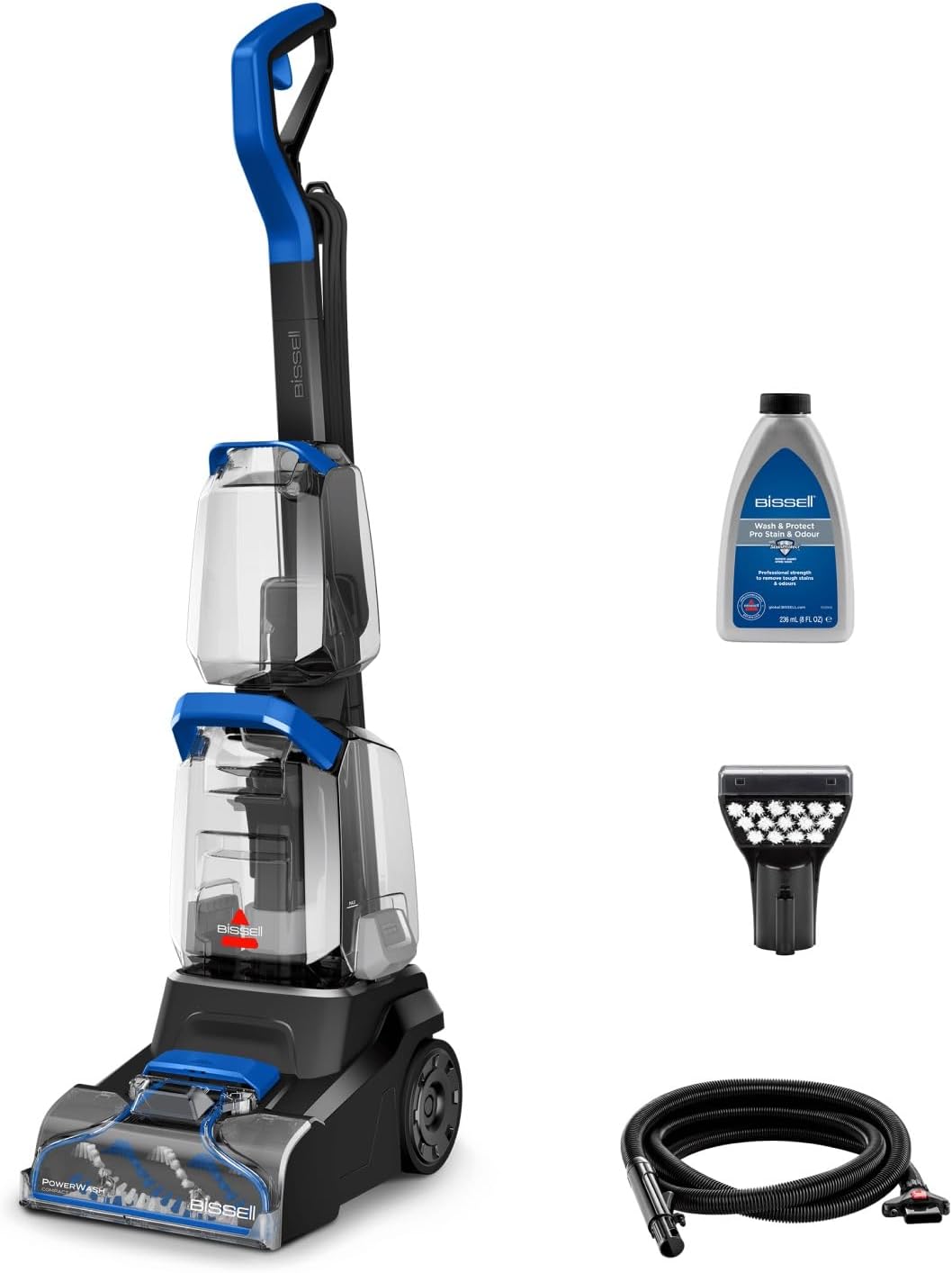 Bissell Waschsauger, 600 W, Schwarz, PowerWash Compact Pet Teppich- & Polsterreiniger 4058N
