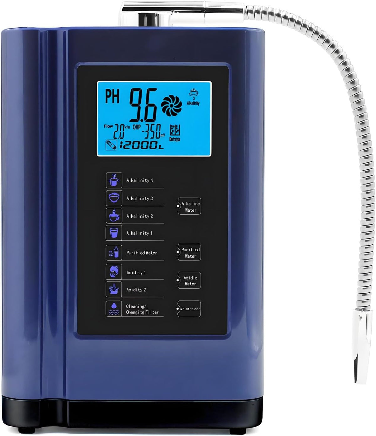 DNEPEI Powerstation, Blau, Generator für wasserstoffreiches, alkalisches Wasser Blue, 7 Wassereinstellungen, bis zu -500 mV ORP