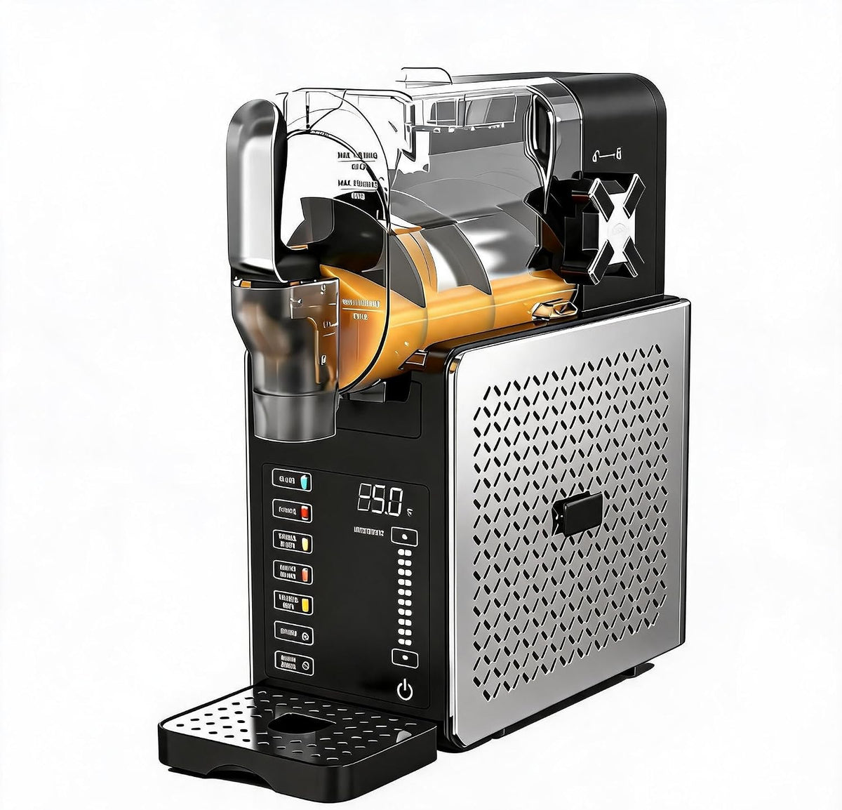 GarveeMore Eismaschine, 1,9 L, Schwarz, Leise Slush- Mit 5 Programmen&Selbstreinigung