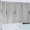 Tonture Geschirrspüler, 80 x 31 x 100 cm, Holzwerkstoff, Weiß, front Kalmar Graues Sonoma Holzwerkstoff mit Stauraum