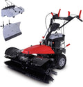 Scheppach Schneefräse, 100 cm, Schwarz, Benzin Kehrmaschine - E-Start SC2200PE 4, 9 PS - Kehrbreite