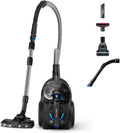 PHILIPS Staubsauger, 900 W, Schwarz, Beutelloser 7000 Serie LED