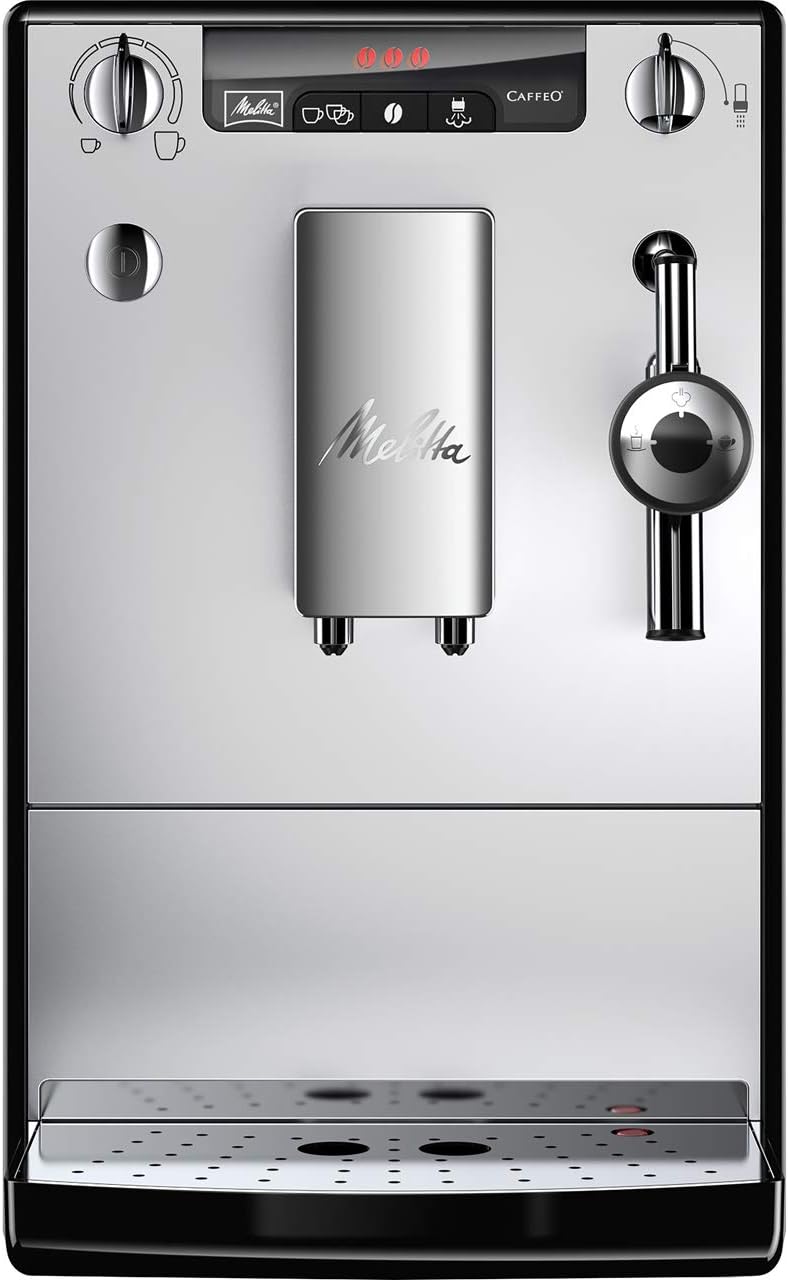 Melitta Kaffeevollautomat, Silber, Solo & Perfect Milk, mit Milchsystem, Cappuccino Maschine für z. B. Kaffee oder Cappuccino