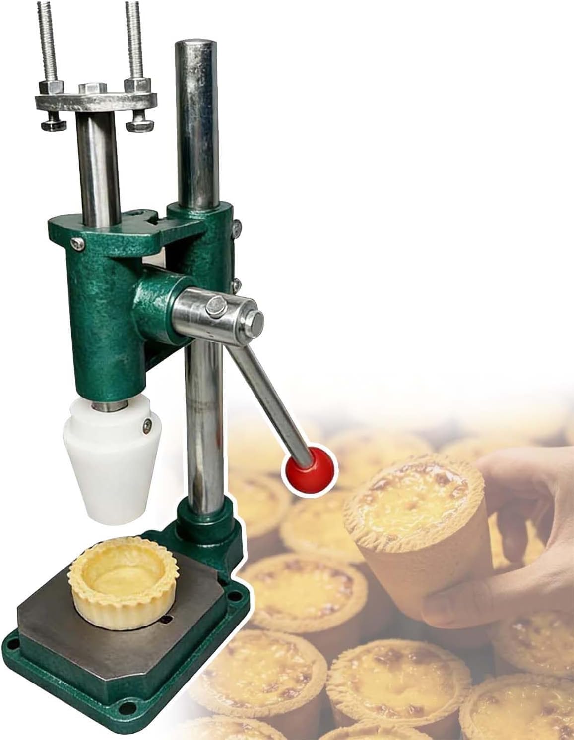 Manuelle Waffeleisen, Schwarz, Eierkuchen-Pressmaschine, Tarteform-Maker zum Backen von Torten, Puddingschalenform