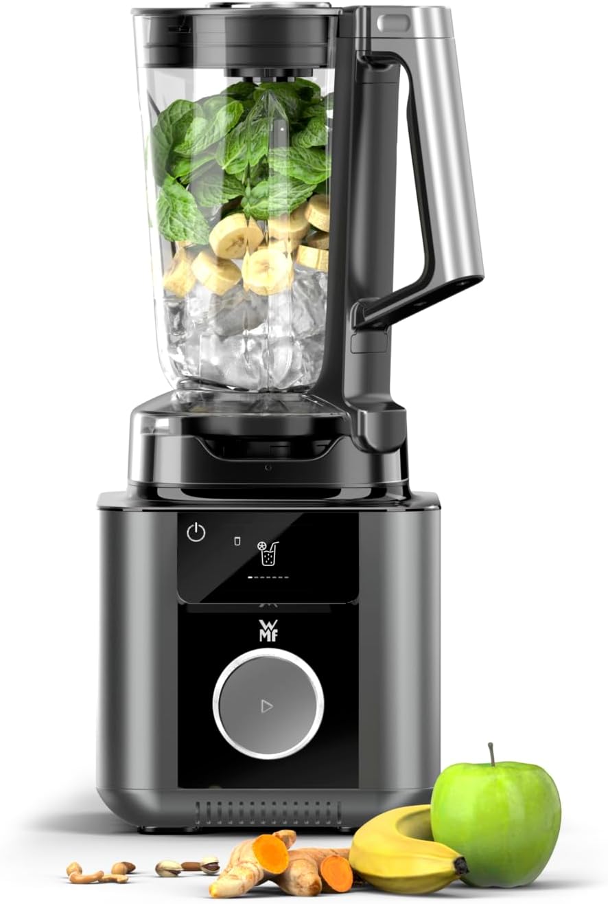 WMF Standmixer, 1,75l, Schwarz, Master Hochleistungsmixer, mit Mixbehälter, Ice-Crush, 1600 Watt, 13.500 U/m