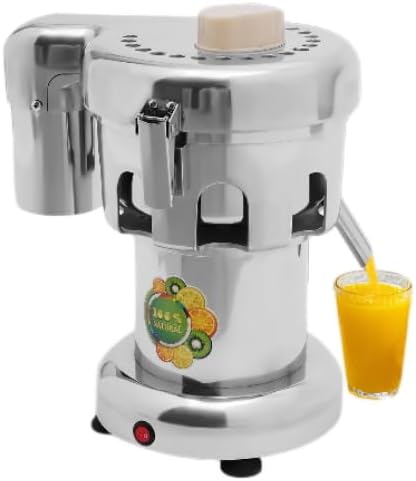 EUAIIPull Mastizier-Entsafter mit einer Schnecke, 370 W, 370 W, Edelstahl, Kunststoff, Gummi, Schwarz