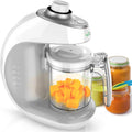 NutriChef Dampfglätter, Schwarz, Digital Baby Food Maker Maschine, 2-in-1 Steamer Cooker und Puree Standmixer Baby Food