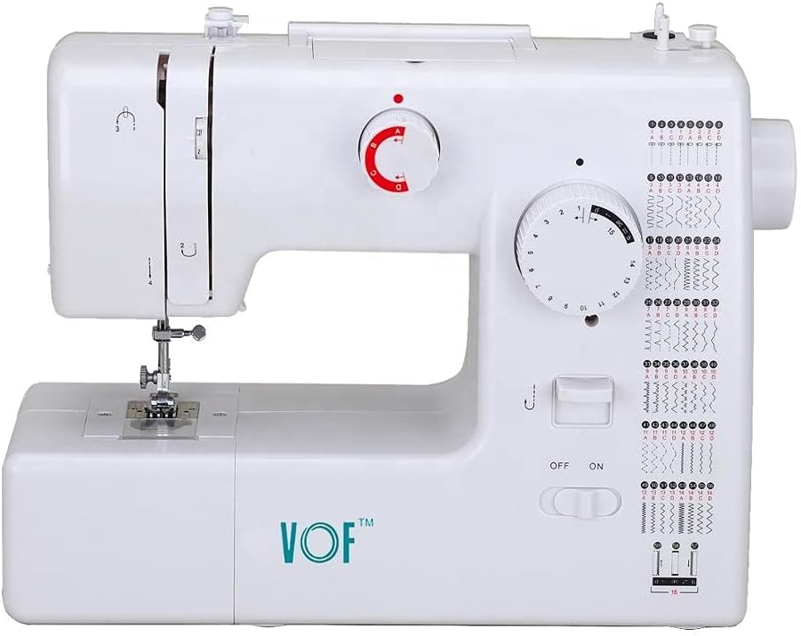 LKZL Overlock-Nähmaschinen, Schwarz, Mini-Nähmaschine, Haushalts-Desktop-Doppelstich-Stickmaschine mit 59 Stichen