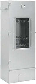 ChicAbode Powerstation, Verzinkter Stahl, Glas, Schwarz, Räucherofen mit Kaltrauchgenerator Verzinkter Stahl 0708A25