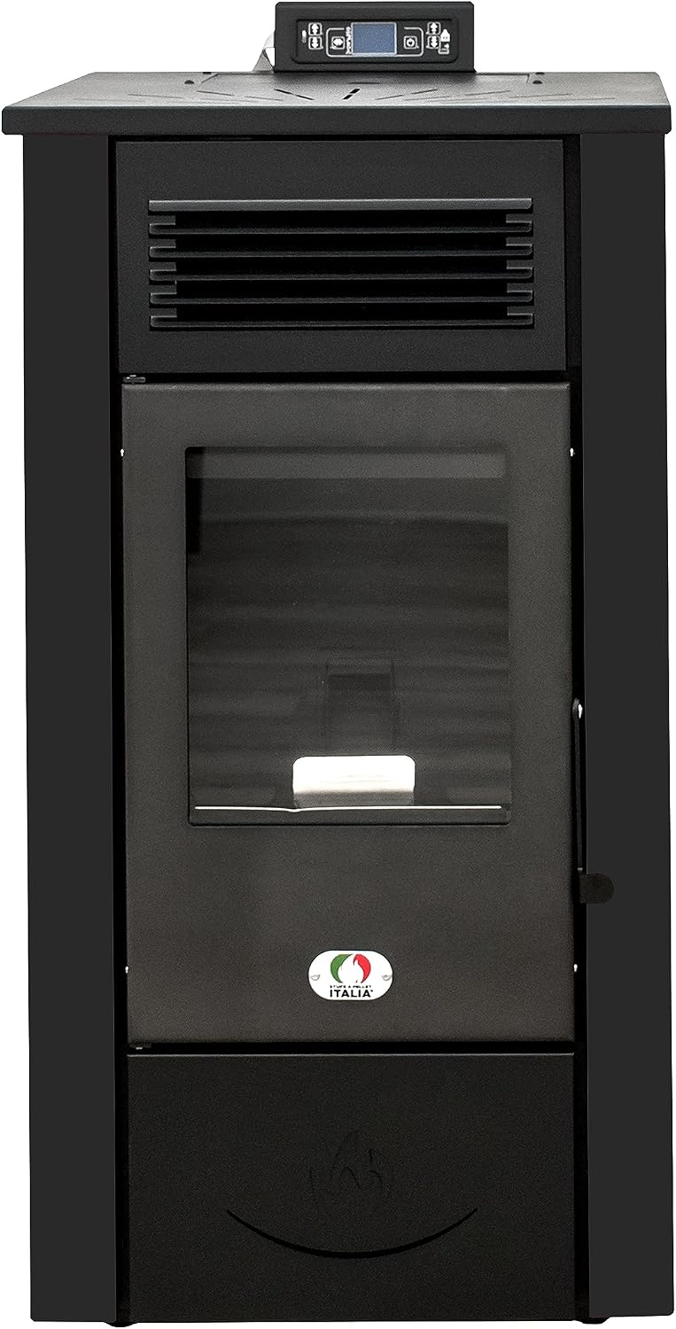 STUFE A PELLET ITALIA Öfen, 14 KW, Schwarz, Canada