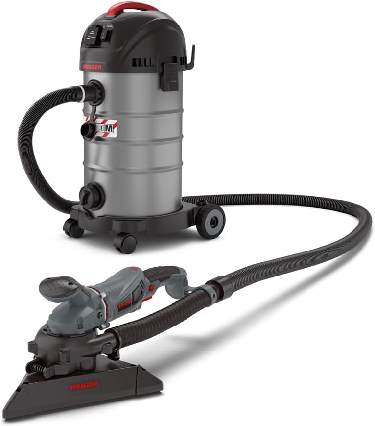 MENZER Elektrowerkzeug, Schwarz, Trockenbau Schleifsystem Dustfree mit TSW 225 + VCM 330