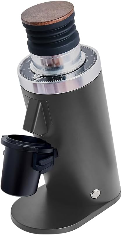 ROASTLY MUNICH Powerstation, Weiß/Grau, DF64 Kaffeemühle Gen 2 II V2.5, Elektrische Einzeldosis-Kaffeemühle, Nahezu Retentionsfrei (Grau)