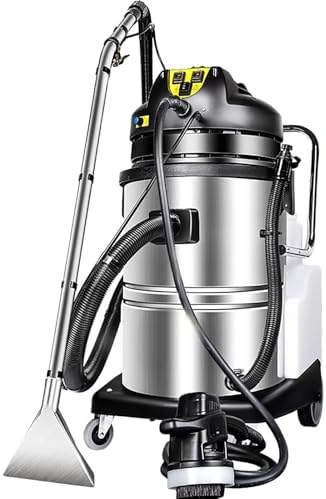 Teppichreinigungsmaschine Staubsauger, Silber, für Tiefenreinigung, Leistungsstarker Edelstahl-Teppich-Extraktor für Haushalt