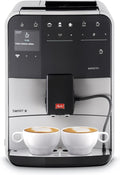 Melitta Kaffeevollautomat, Schwarz/Silber, Barista T Smart - mit Milchsystem, Kaffeemaschine mit Mahlwerk, für z. B. Cappuccino oder Espresso